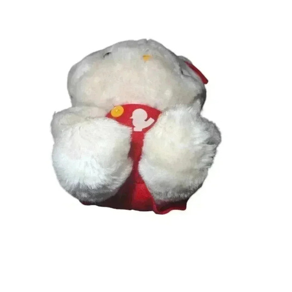 1976 Hello Kitty 12” plush toy red overalls Child Guidance Sanrio CBS - Picture 6 of 10